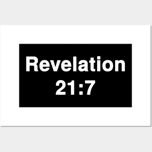 Revelation 21:7  Title Typography Posters and Art